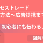 【図解版】アフィリエイト初心者にも伝わる『アクセストレードの登録方法~広告提携方法』手順通りに!じっくりと解説!