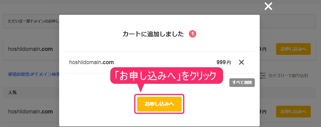 ムームードメイン登録方法